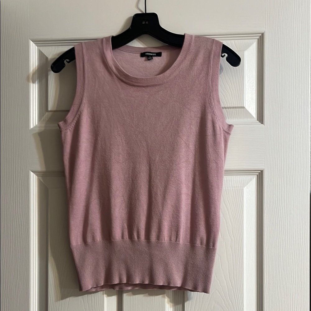 Premise Pink Sweater Tank Top